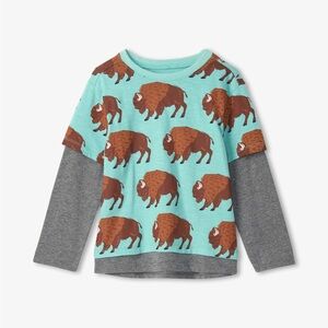 Hatley Boys 5T Buffalo long sleeve t-shirt